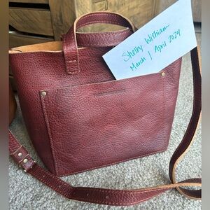 Portland Leather Goods Cinnamon Bear mini snap crossbody